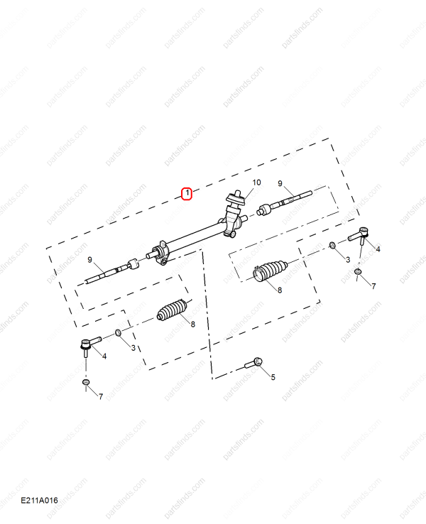 MG Steering gear OEM 10275848 FOR