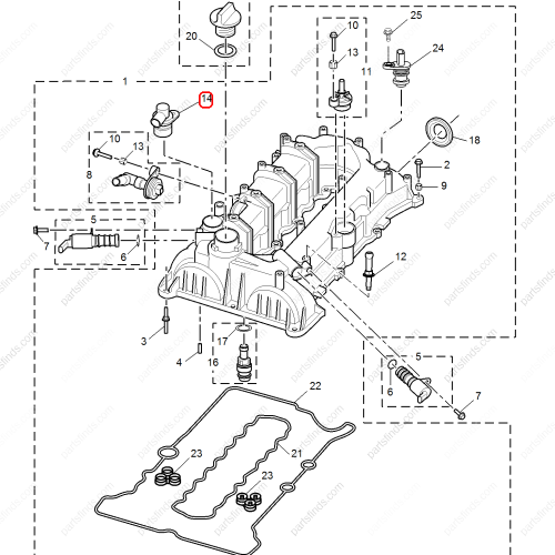 MG Exhaust valve OEM 12637666 FOR  RX5