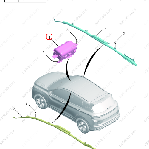 GEELY Side airbag OEM 8034019000 / 8891238930 FOR  Coolray