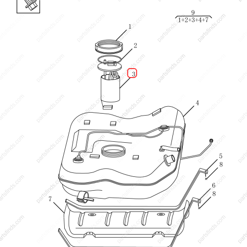 GEELY Fuel pump assembly OEM 2010019700 / 101601957180 FOR  Emgrand GT