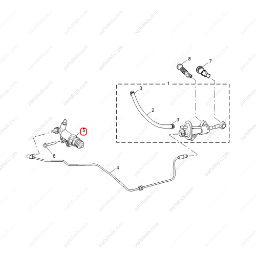 MG Clutch master cylinder OEM 10637178 FOR  MG5 MG GT