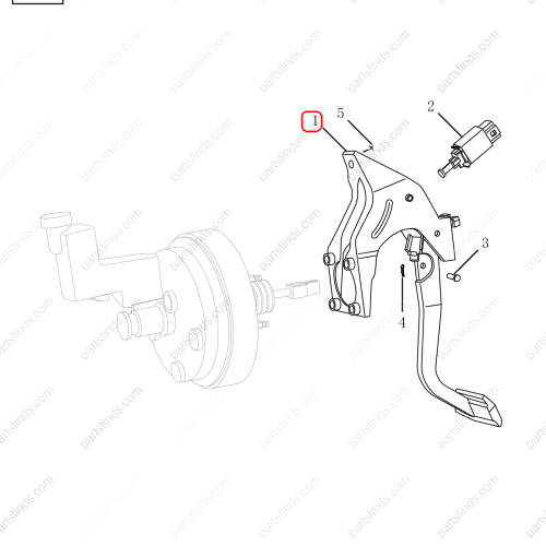 GEELY Brake pedal OEM 4076000900 / 1064030331 FOR  Emgrand GT