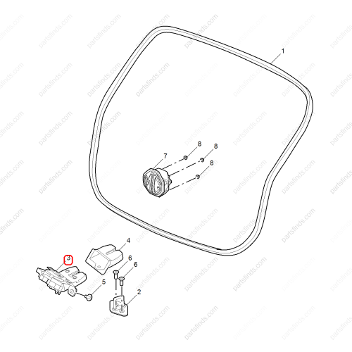 MG Trunk Lock Actuator OEM 10459738 FOR  MG ZS RX8