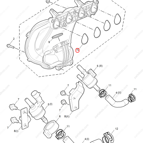 MG Intake manifold gasket OEM 10357991 FOR  MG ZS MG5 MG GT