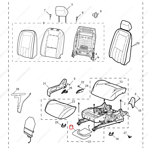 MG Seat heater OEM 30016687 FOR  MG6