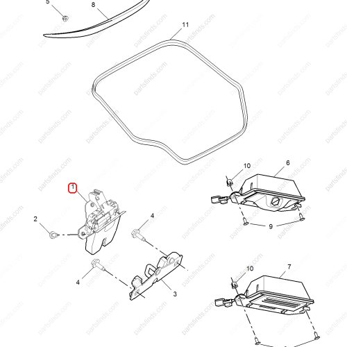 MG Trunk Lock Actuator OEM 10067583ASA FOR  MG6