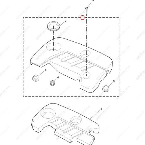 MG Engine upper trim panel OEM 30075641 FOR  MG ZS