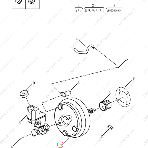 GEELY Brake vacuum pump OEM 4056005700 / 1014027882 FOR  Emgrand X7 Sport