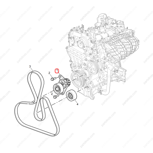 MG Belt tensioner OEM 10588443 FOR  MG5