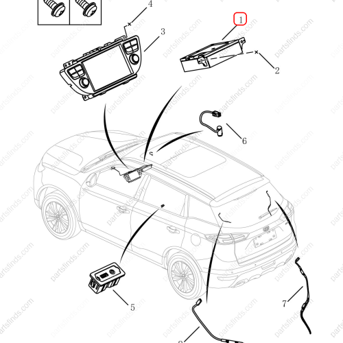 GEELY Multimedia player OEM 7079002800 / 1017025648 FOR  Emgrand X7 Sport