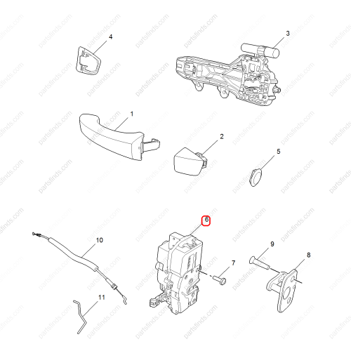 MG Door Lock OEM 10297708 FOR  MG ZS RX8 MG HS