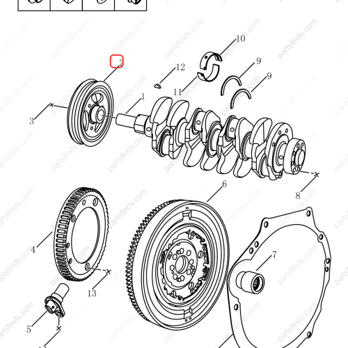 GEELY Crankshaft pulley OEM 1016057710 FOR  Binrui