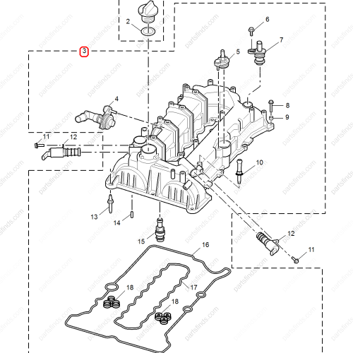 MG Valve chamber cover OEM 11470384 FOR  MG5 MG HS MG GT