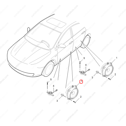 MG Door speaker OEM 50019900 FOR  MG350 MG5