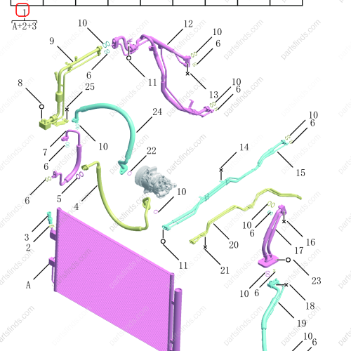 GEELY Condenser OEM 8010074000 / 6600128806 FOR  OKAVANGO