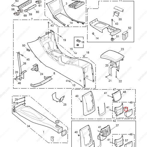 MG Ashtray OEM 10001724 FOR  MG550 MG6