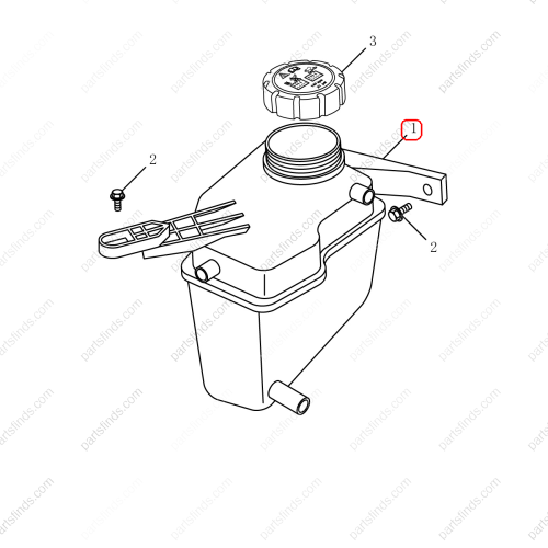 GEELY Expansion Tank OEM 2082000500 / 1066030149 FOR  Emgrand GT