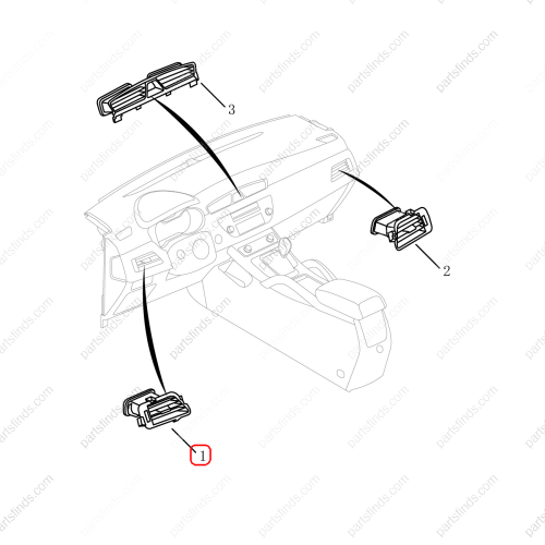 GEELY A/C Air Vent Grille OEM 6035005400742 / 101803209201742 FOR  Emgrand X7 Sport