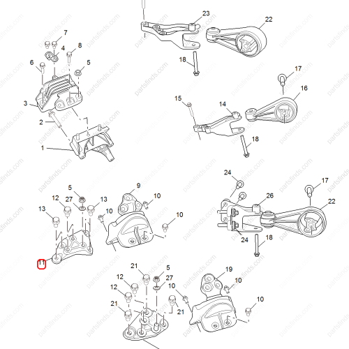 MG Transmission mount bracket OEM 30057053 FOR  MG HS RX5