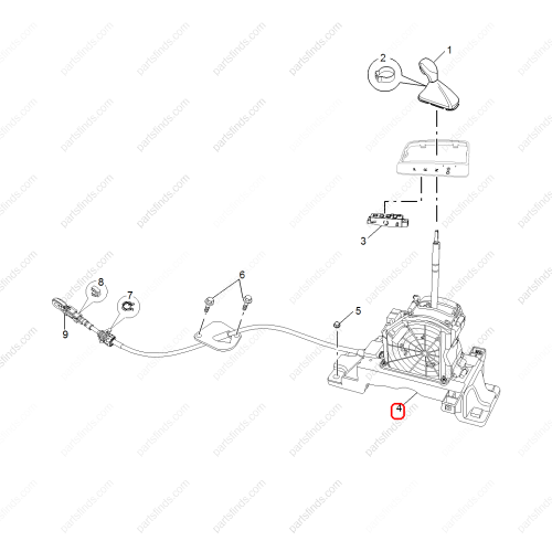 MG Shift lever assembly OEM 10665130 FOR  MG HS