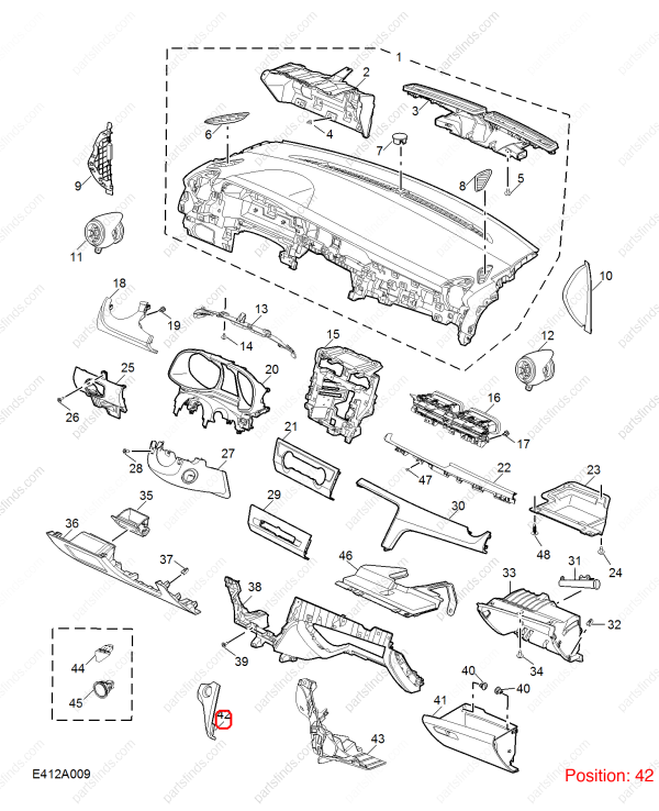 MG Instrument panel side trim OEM 10438807VMS FOR MG6