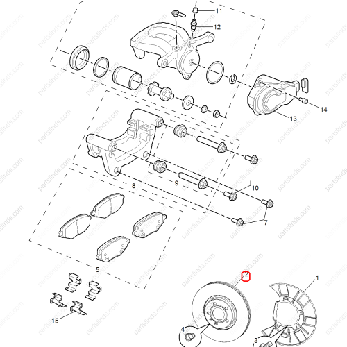 MG Brake disc OEM 10436735 FOR  MG ZS