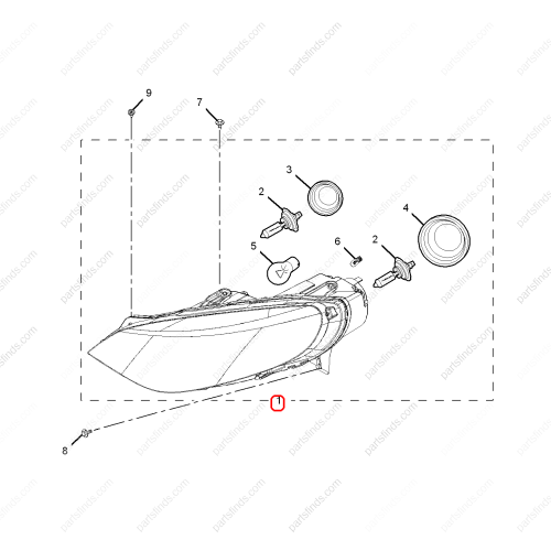 MG Headlight OEM 10012109 FOR  MG6