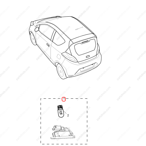 MG License plate light OEM 30004757 FOR  MG3 MG5 MG3 Xross