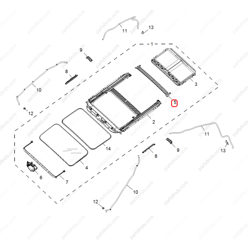 MG Drain trough trim panel OEM 10340837 FOR  MG350 MG5