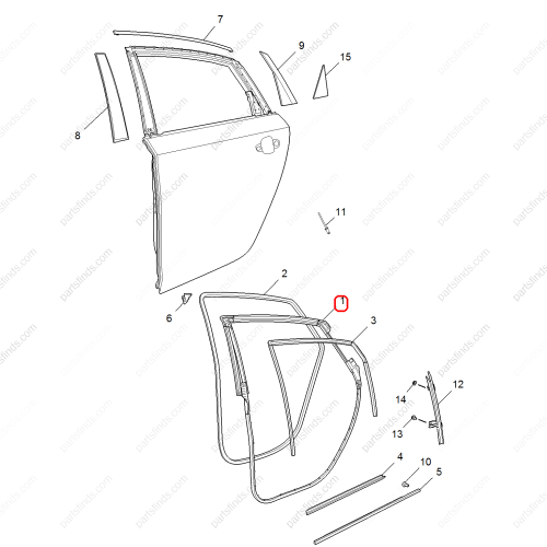 MG Door weatherstrip OEM 10155463 FOR  MG6