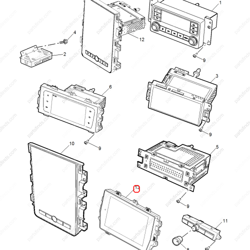 MG Navigation display OEM 10687694 FOR  MG6