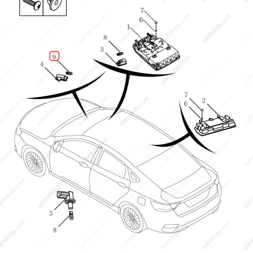 GEELY Light bulb OEM 7063001300 / 1067030181 FOR  Emgrand GT