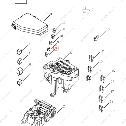 GEELY Fuses OEM 7075003800 / 1017032420 FOR  Emgrand X7 Sport