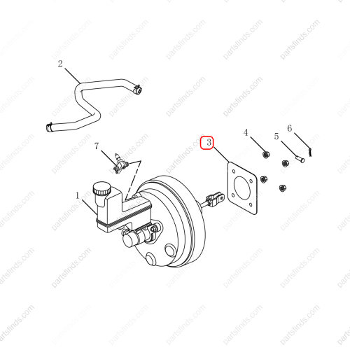 GEELY Brake vacuum pump gasket OEM 4056003500 / 1014011625 FOR  Emgrand GT