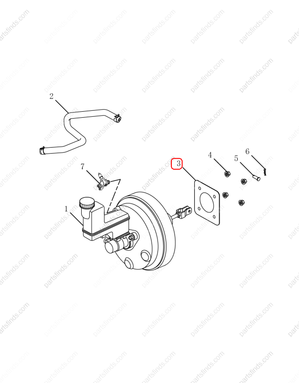 GEELY Brake vacuum pump gasket OEM 4056003500 / 1014011625 FOR Emgrand GT