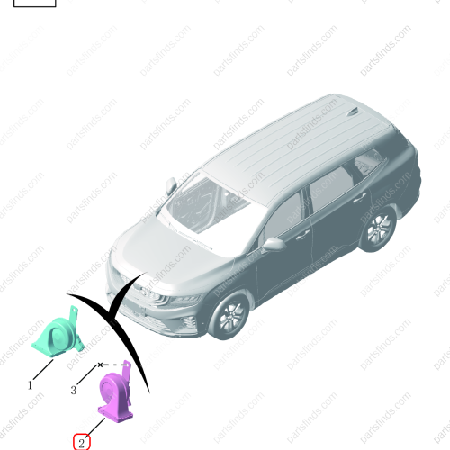 GEELY Horn OEM 7072004900 / 6600094580 FOR  OKAVANGO