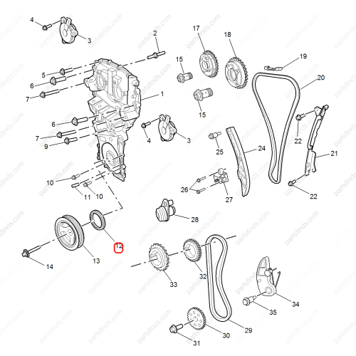 MG Crankshaft oil seal OEM 10646838 FOR  MG5