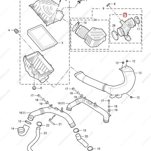 MG Air Intake Hose OEM 10818126 FOR  MG HS