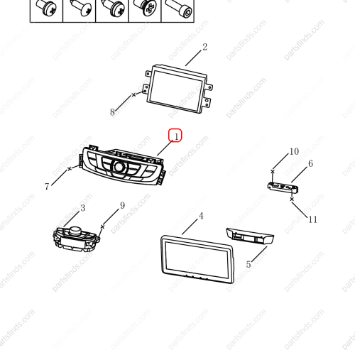 GEELY Multimedia player OEM 7079002000742 / 101703083100742 FOR  Emgrand GT