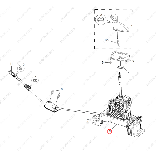 MG Shift lever assembly OEM 10451730 FOR  MG GS