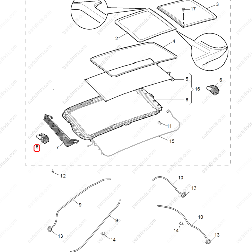 MG Sunroof motor OEM 10601602 FOR  MG ZS