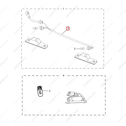 MG License plate light harness OEM 10029517 FOR  MG350