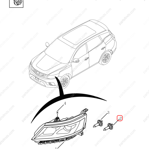 GEELY Light bulb OEM 7051023000 / 1017041250 FOR  Binrui