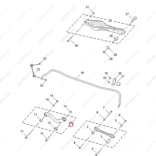 MG Control arm OEM 10222141 FOR  MG6