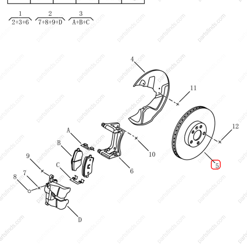 GEELY Brake disc OEM 4048055000 / 6600007977 FOR  Tugella