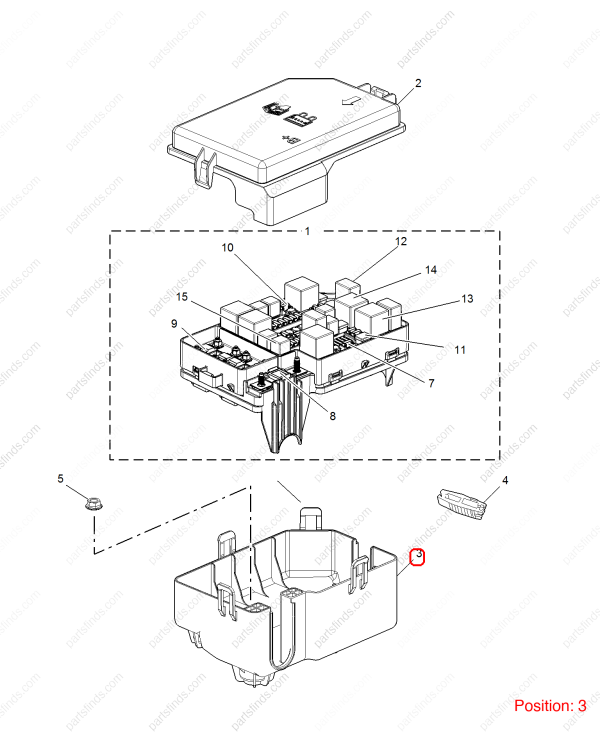 MG Fuse box base OEM 10258426 FOR MG ZS