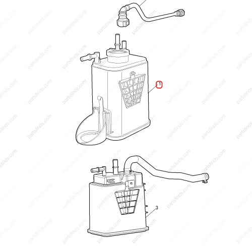 MG Activated carbon canister OEM 10232354 FOR  MG ZS