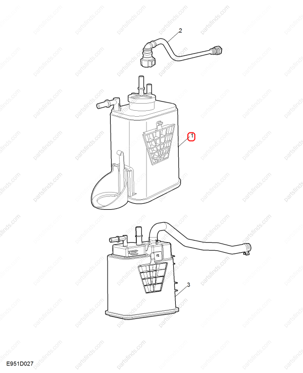 MG Activated carbon canister OEM 10232354 FOR MG ZS