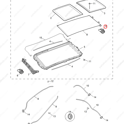 MG Sunroof motor OEM 10961002 FOR  RX8 MG HS