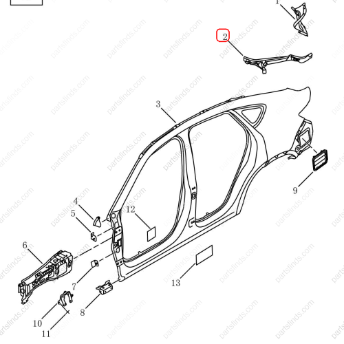 GEELY Tailgate water channel OEM 5038073300C15 / 6600062795C15 FOR  Tugella